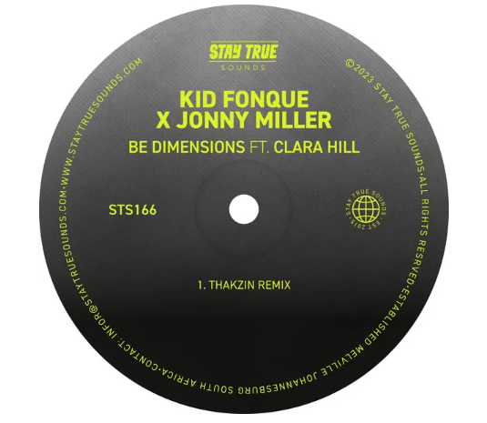 Kid Fonque & Jonny Miller – Be Dimensions (Thakzin Remix)
