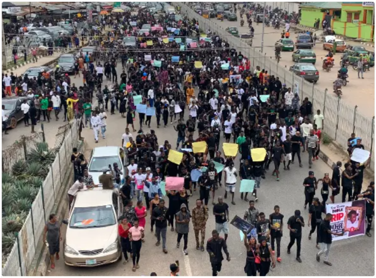 Protest: Youths demand justice for Mohbad